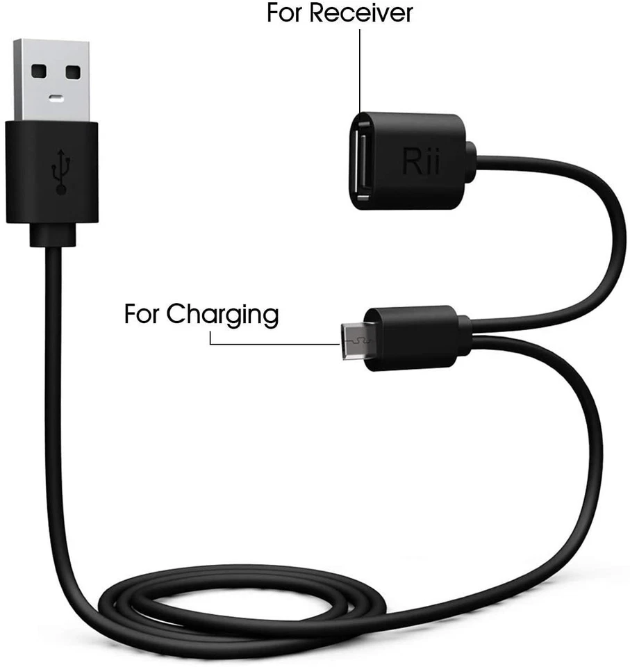 Rii i8+ Kabellos Tastatur Touchpad Mini Funk Wireless Keyboard Backlit Deutsch - Bild 3 von 3