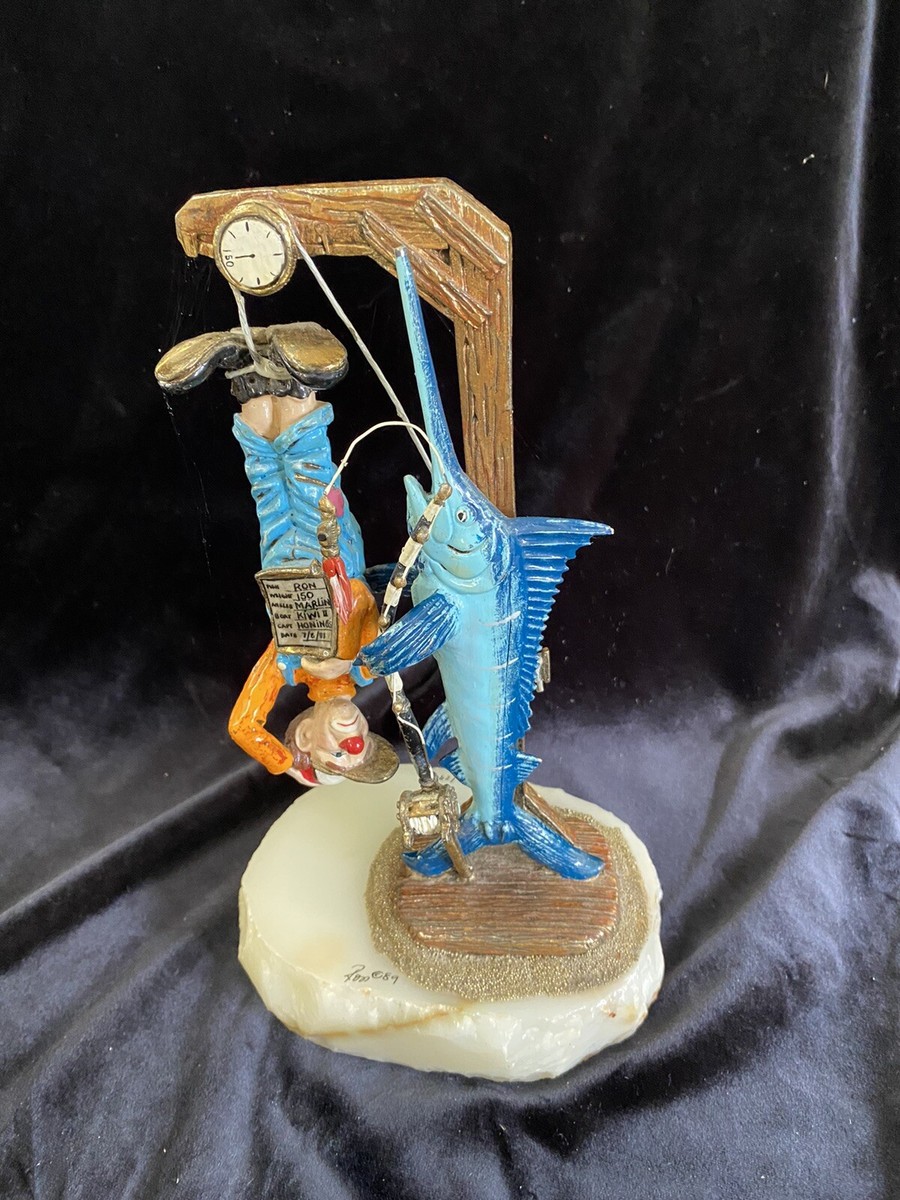 RON LEE TODAY'S CATCH MARLIN CAUGHT A CLOWN FISHING 1989 | eBay