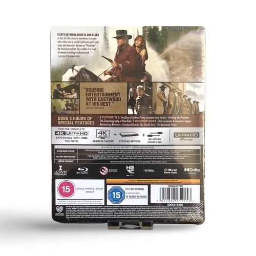 PALE RIDER 4K UHD + Blu-ray Limited Edition Steelbook Sealed Deutscher Ton!!! - Afbeelding 2 van 6