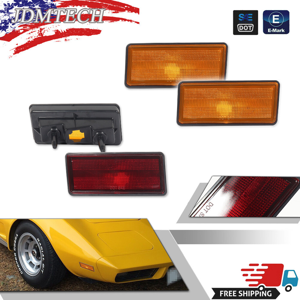 1974-1979 Chevy Corvette C3 Side Repeater Light Assembly For Front