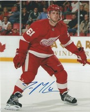 Detroit Red Wings Jan Mursak Signed Autographed 8x10 COA B