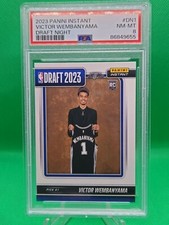 2023-24 Panini Instant DN-1 Victor Wembanyama Draft Night Rookie PSA 8