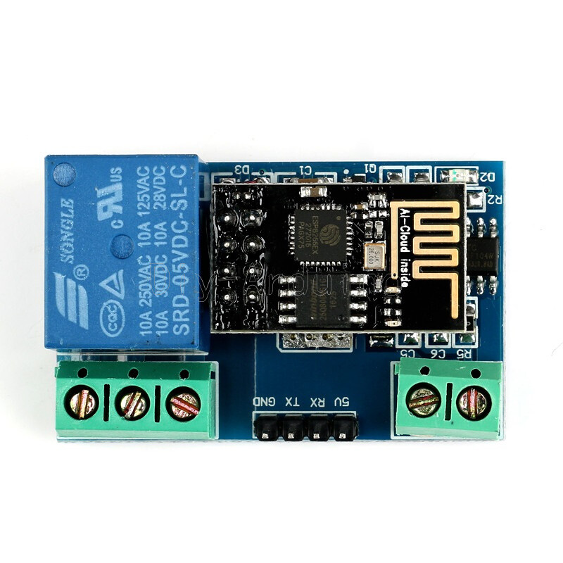 Módulo WIFI De Relé 5V/12V ESP8266 Placa De Control WiFi Para Arduino 1s