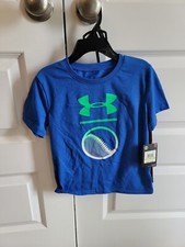 Under Armour Versa Blue Boys Rising Logo Shirt and Shorts Set - Size 4 NWT