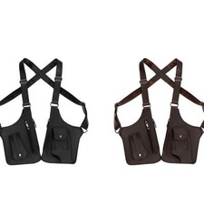 Leather Strap Chest Bag Anti-theft Crossbody Hidden Underarm Shoulder  Hunting