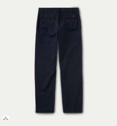 Polo Ralph Lauren Boy`s twill pant Pony Logo Casual pants Size 18 Navy - Picture 4 of 8