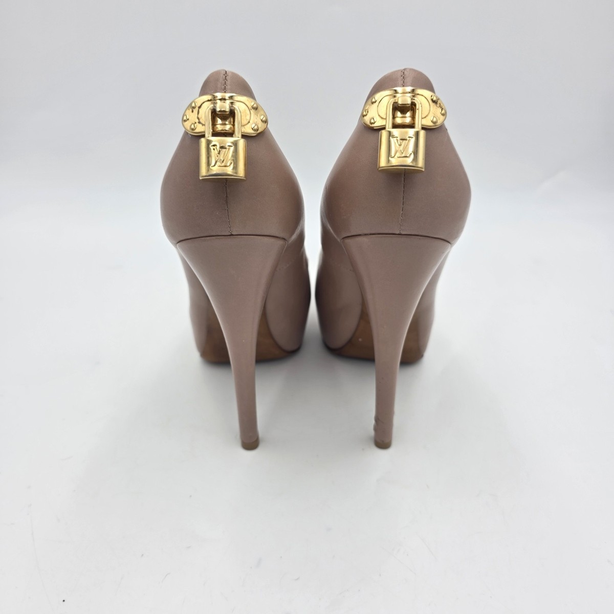 Louis Vuitton Oh Really! Nude Peep Toe Platform Pumps 38 | eBay