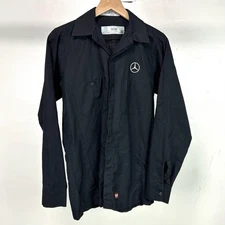 Mercedes Benz Men’s Black Long Sleeve Mechanic Work Shirt Red Kap Size Small