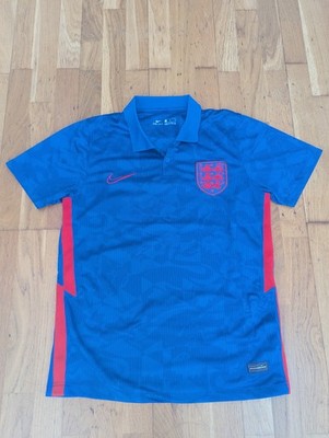 Nike England Football Shirt 2020-2021 Away Kit in Blue, Adult Men's Size Medium