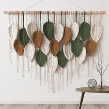 KHOYIME Large Macrame Wall Hanging Boho Woven Tapestry, Chic Home Decor Modern B
