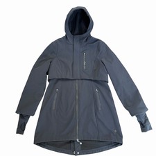 Sweaty Betty Women's Black Zip Up Jacket Hooded Full Zip Size M Medium