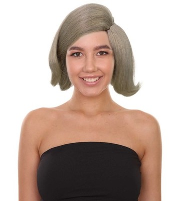 Blonde gewellte Damen Bob Perücke, weicher Lagenlook Schnitt mit Seitenteil für modisches Styling