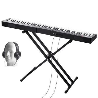 Digital 88 Tasten Keyboard 1000 Rhythmen E-Piano Klavier mit Ständer