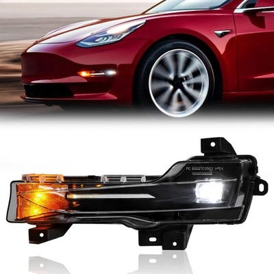 Left Fog Lamp LED DRL For Tesla Model 3(17 23) Model Y(20 23)