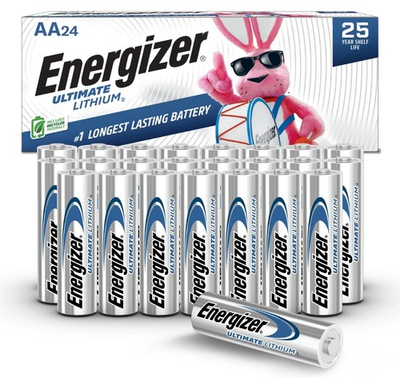 #ad Energizer Ultimate Lithium AA Batteries 24 Count Exp: 12 2049 $38.98