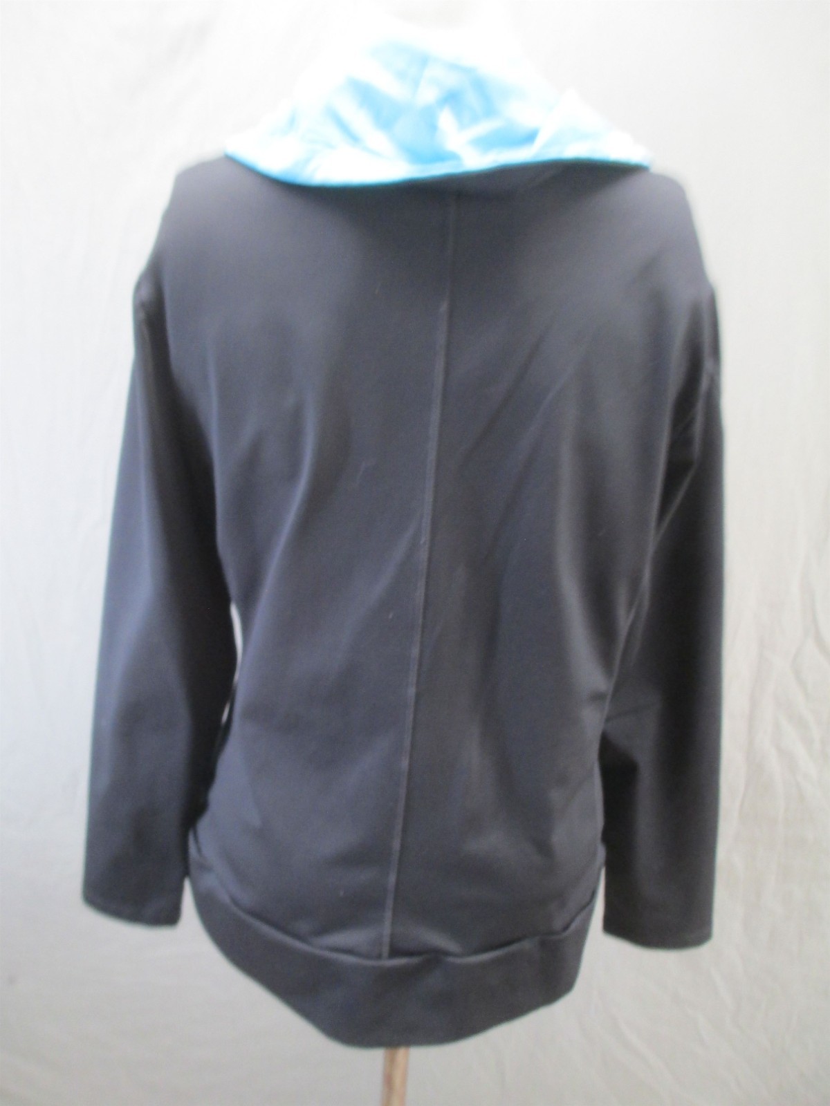 Saucony Size L Womens Black Stretch Pockets Full Zip Activewear Logo Jacket 788 thumbnail 4