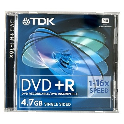 TDK DVD+R Rohling 16x Speed 4,7GB 120min 1 Stück NEU & unbenutzt