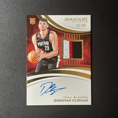 2024 Panini Immaculate Donovan Clingan RC Auto Patch 82/99#Z