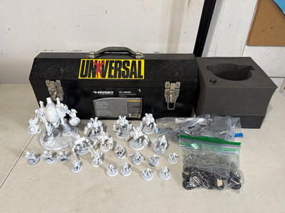 Privateer Press Warmachine Cygnar  Miniatures Lot w/ Foam Insert & Husky Case