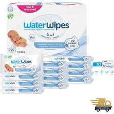 Sensitive Newborn  Baby Wipes, 3-In-1 Cleans, Cares, Protects, 99.9 Water,...