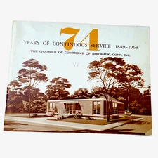 RARE Norwalk Connecticut Photo History Book 74 Years Chamber Commerce Service CT