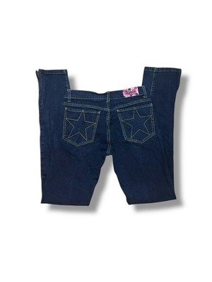 vintage abbey dawn dark wash star pocket skinny jeans sz 3