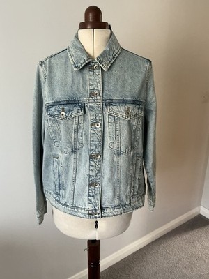 Marks & Spencer Ladies Light Indigo Denim Jacket Size 20 BNWT