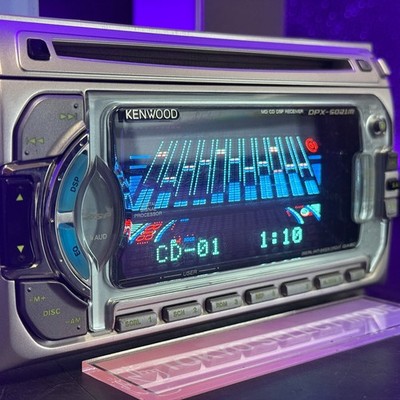 KENWOOD DPX-5021M Car Audio 2DIN CD MD DSP Added Bluetooth Tested
