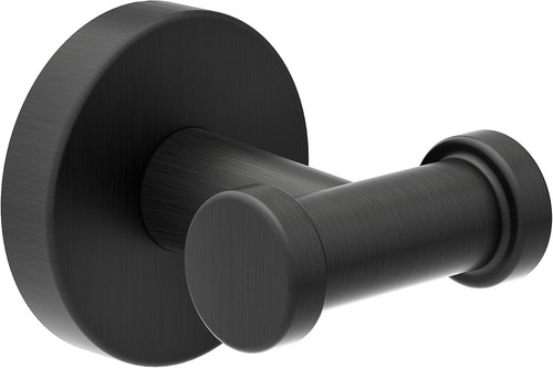Symmons 353DRH-MB Durchmesser wandmontierter doppelter Morgenmantelhaken in mattschwarz - Bild 1 von 4