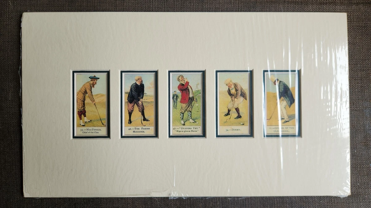 copes golfers cigarette cards Vintage Golf Print Art Print Cope Cigarette Cards - COPES