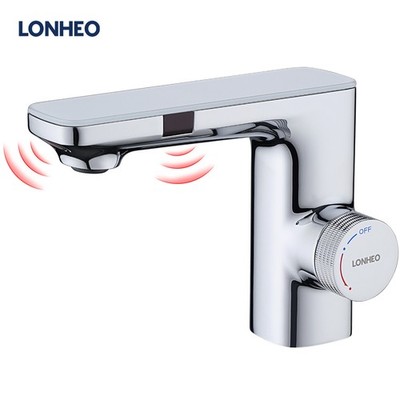 Wasserhahn Infrarot Bad IR Sensor Automatik Mischbatterie Waschtisch Badarmatur 