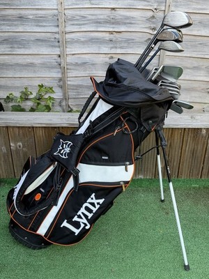 *HERREN KOMPLETTES SET CALLAWAY/ADAMS GOLFSCHLÄGER/R/H -LYNX BAG -STIFF FLEX*