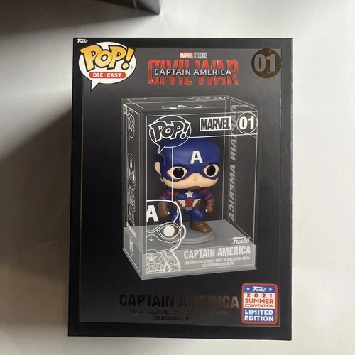 Captain America Die-Cast #01 2021 Summer Convention Funko Pop! Marvel  SEALED