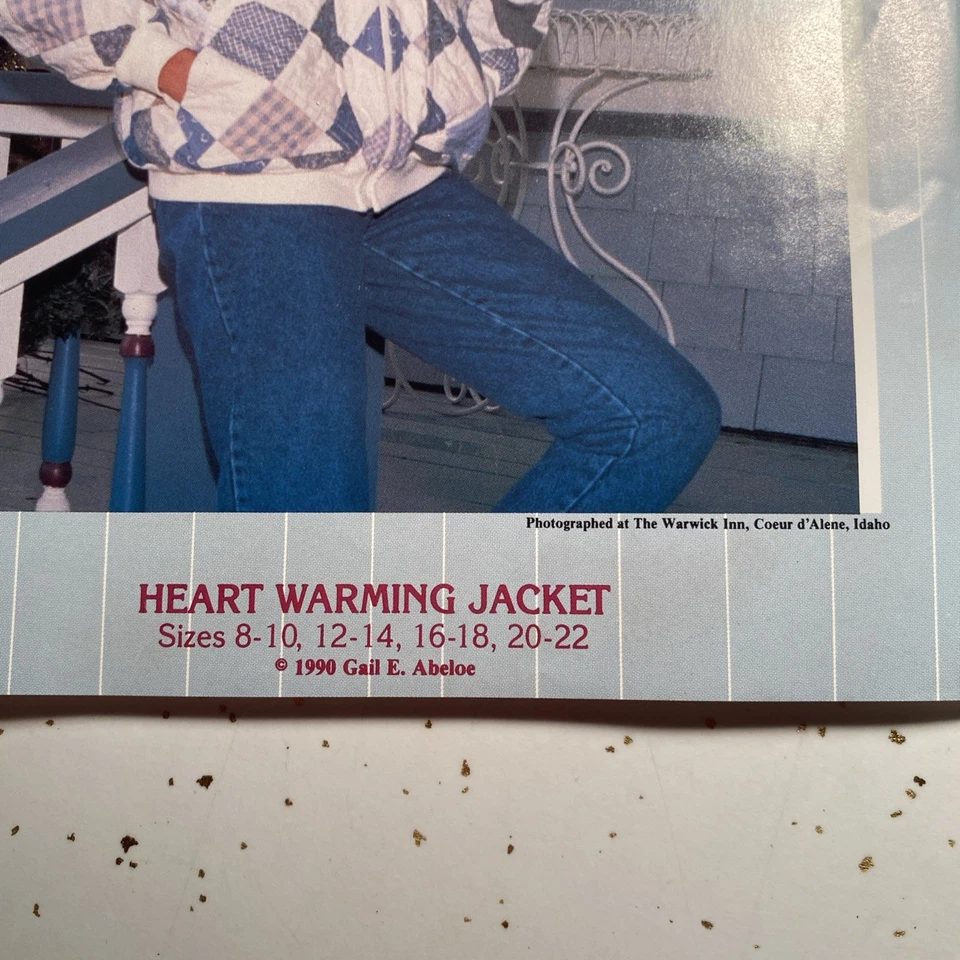 90’s Quilted Jacket W/ Zipper Sewing Pattern Uncut Cottage Core - Image 3 of 4