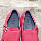 * NIB * $525 Nordstrom ZELLI Italia Legerra 8.5 M Red Goatskin Suede * new Trees — photo 7