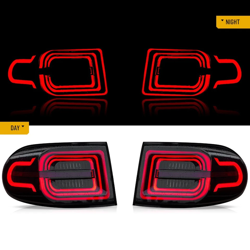 VLAND Smoke LED Taillights Brake Lamp For Toyota FJ Cruiser 2007-2014 Sequential - Image 2 of 4