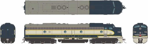 Rapido 28584 HO EMD E8A - Sonido y DCC Missouri Pacific #7019 (Esquema Eagle | Zustand: New