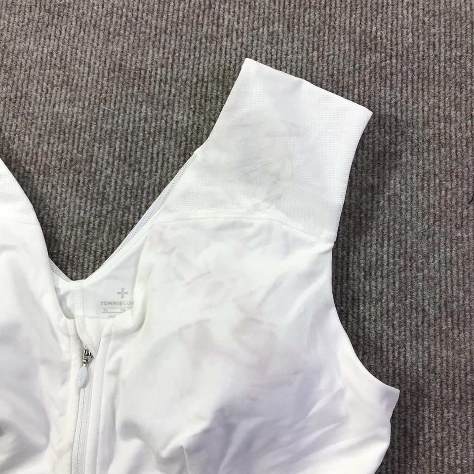 Sujetador deportivo Tommie Copper XL blanco soporte para hombros ropa deportiva cobre Znergy gimnasio Foto 3 de 4