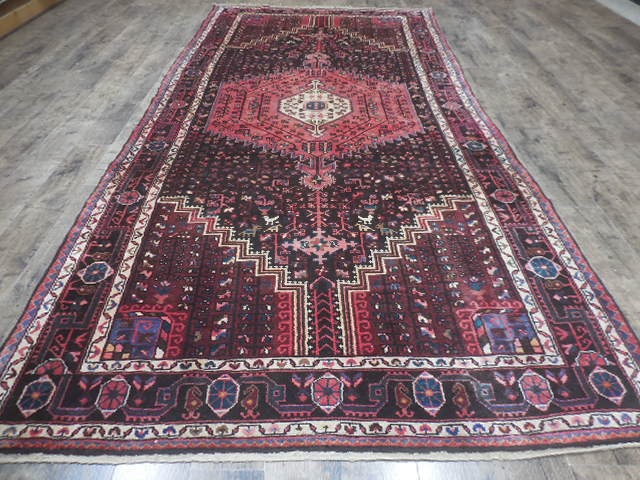Anatolian Vintage Turkish Rug HandMade Turkish Tribal Geometric Rug 5.4x11.6 Ft
