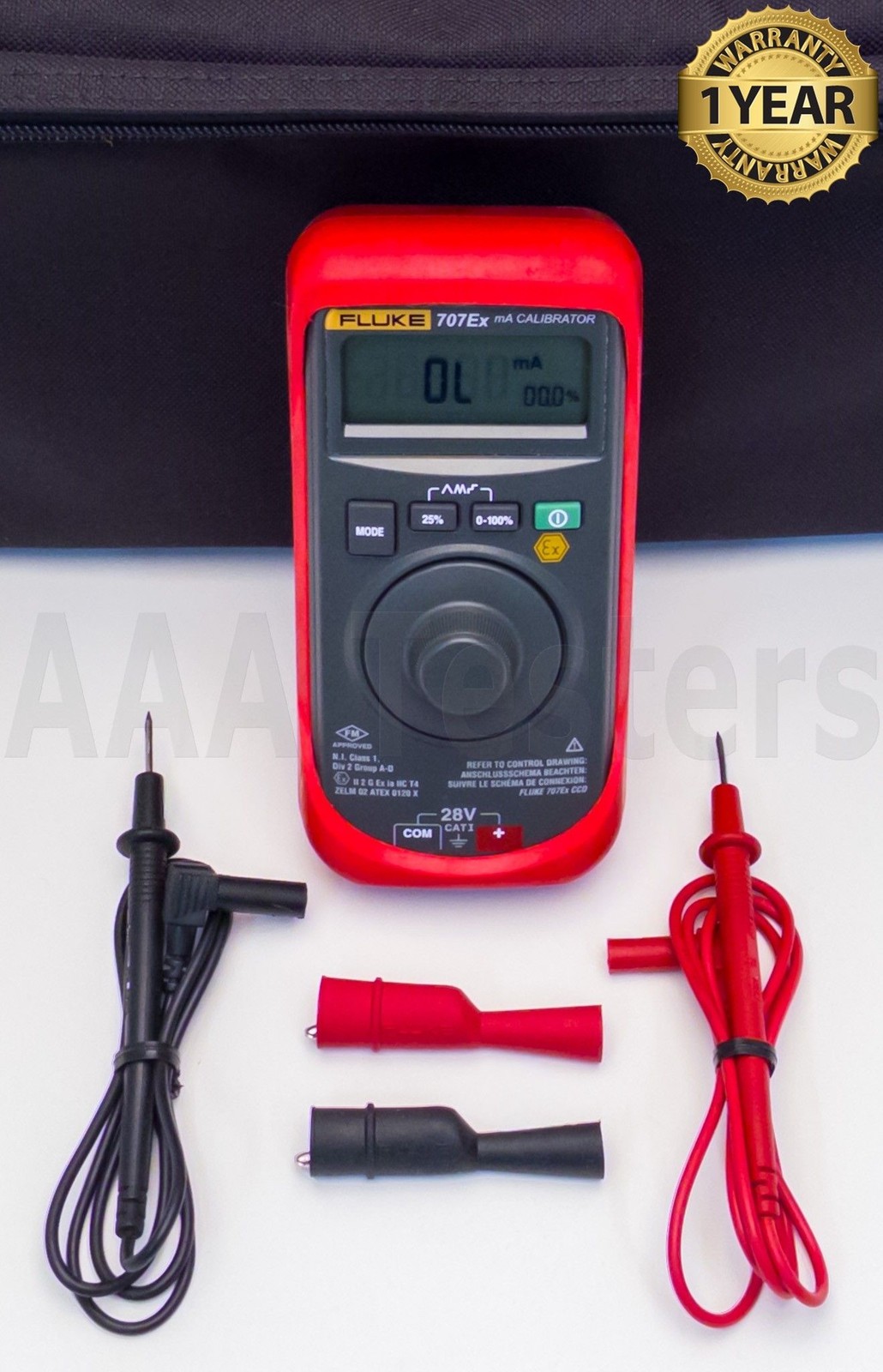 Fluke 707EX Intrinsically Safe mA Loop Calibrator ATEX Ex II 2 G Ex ia IIC T4