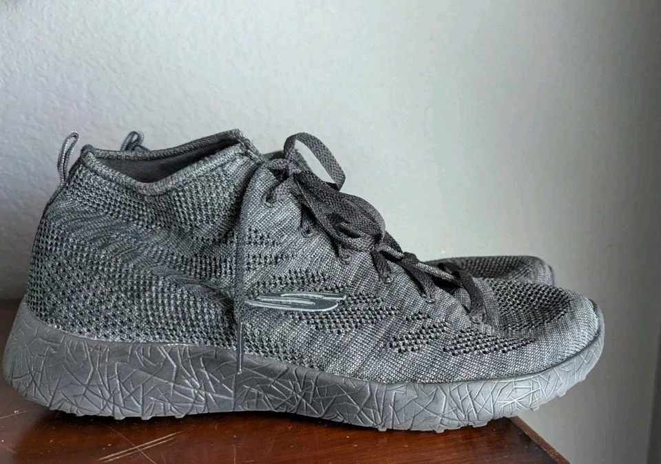 Zapatillas altas Skechers Burst Divergent para mujer 8,5 negras zapatos tejidos elásticos  Foto 2 de 4