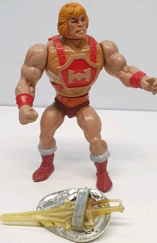 MOTU Masters Universe Vintage 1984 Thunder Punch He-Man Figure Well Used READ