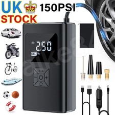 Car Tyre Inflator Cordless Digital USB Rechargeable Tire Air Compressor Pump LED