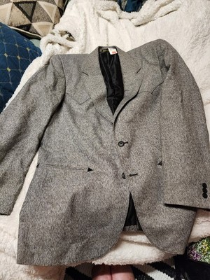 Circle S GRAY Men's Western Jacket Size 44 L. BB1