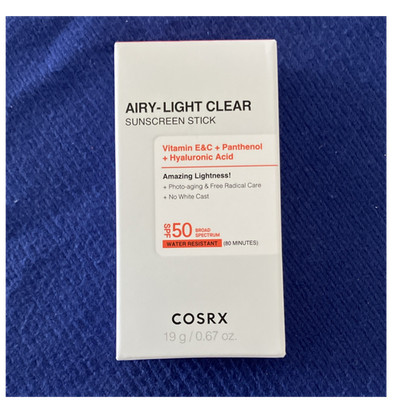 COSRX Airy-Light Clear Sunscreen Stick SPF 50 Face 19g EXP 07-2027