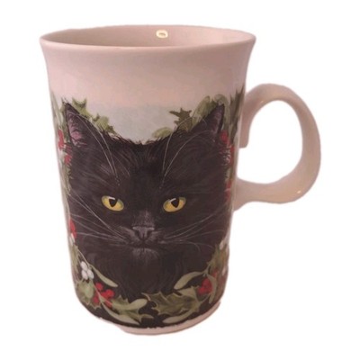 DUNOON Christmas Cats Bone China Mug Made In Scotland DUNOON Ceramics