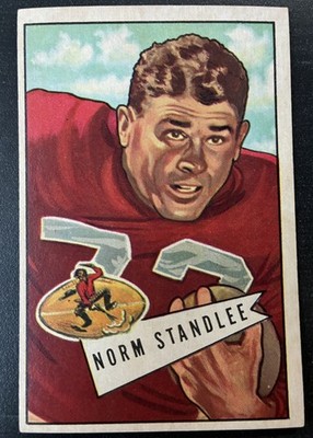 1952   Bowman NFL Large, #42, Norm Standlee, San Francisco 49ers EX Set Break