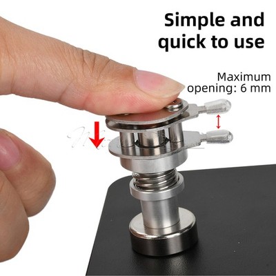 Magnetic Helping Hands Clamp PCB Clip Adjustable Soldering Holder Stand Fixture