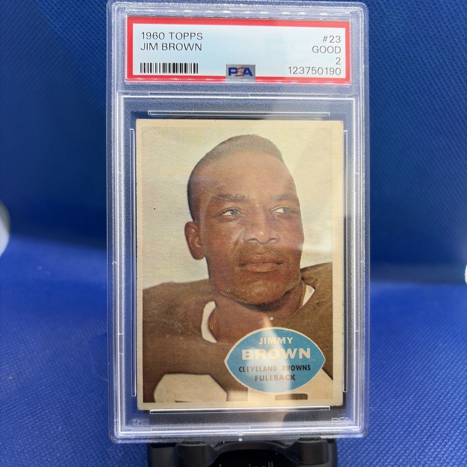 1960 TOPPS #23 JIM BROWN PSA 2 hof browns 