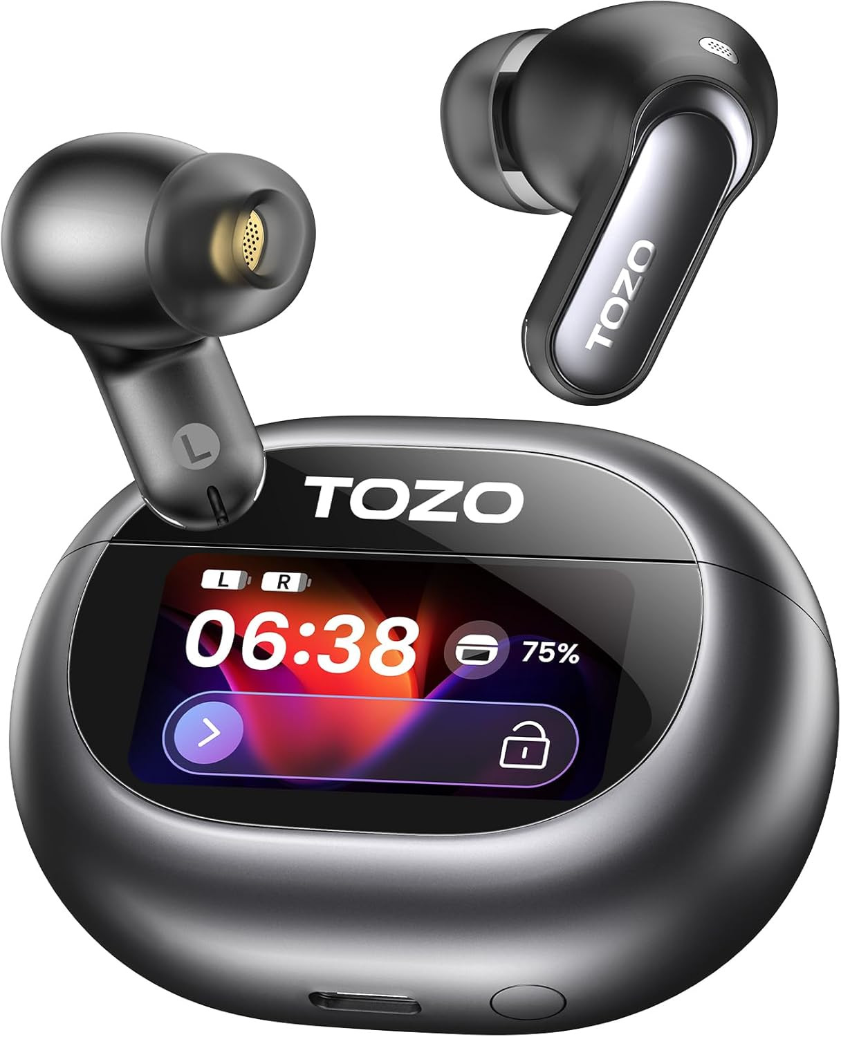 Écouteurs Bluetooth NC20 Pro réduction de bruit active hybride et boîtier tactile connecté